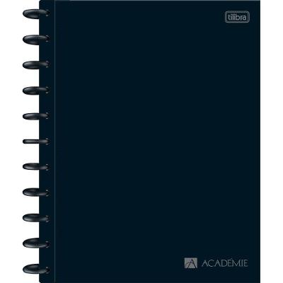 Caderno Tilidisco Universitário Académie Preto Tilibra - 10 Matérias 160 Folhas