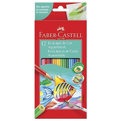 Lápis De Cor Aquarelável Faber Castell - 12 Cores
