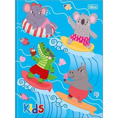 Caderno Universitário Sapeca Masculino Tilibra Capa Dura Brochura - 48 Folhas Kids Azul Claro