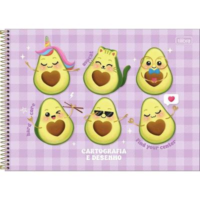 Caderno De Desenho Abacute Tilibra - 80 Folhas Roxo
