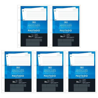 Kit C- 5 Refil Tiliflex P- Caderno Argolado Universitário Académie Tilibra - 96 Folhas
