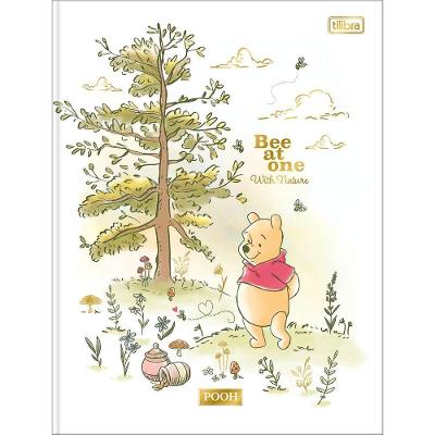 Caderno Universitário Pooh Tilibra Capa Dura Brochura - 80 Folhas Branco