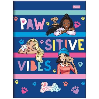 Caderno Universitário Barbie Foroni Capa Dura Brochura - 48 Folhas Azul Escuro
