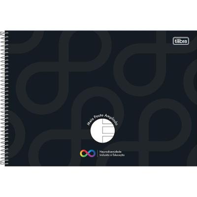 Caderno Meia Pauta Pauta Ampliada Tilibra - 40 Folhas Rosa