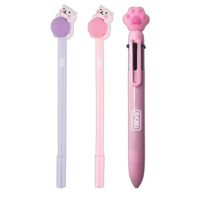 Kit Canetas Patinha Purrfect Tilibra - C- 3 Unidades