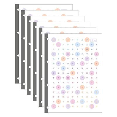 Refil Para Caderno Argolado Universitário Happy Tilibra - 80 Folhas C- 5 Unidades