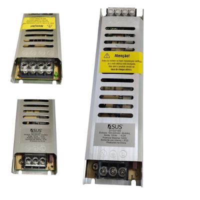 Fonte Driver 12v Chaveada 8,3a Perfil Fita De Led Cftv Camera Lustre Luminaria Multiuso