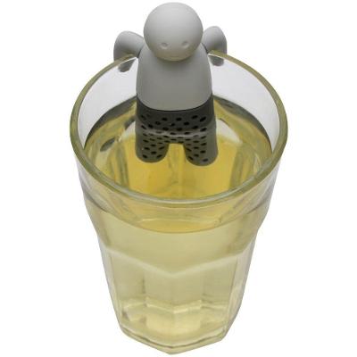 Infusor De Chá Homem Silicone 8,5x4,5x3,5cm