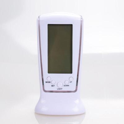 Relogio Digital De Mesa Despertador Calendario Luz Led
