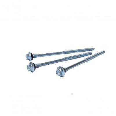 Parafuso Zincado Para Fixação Em Terça De Madeira - 12x4.3/8 (5.5x110mm), Ponta 17 - 600 Peças