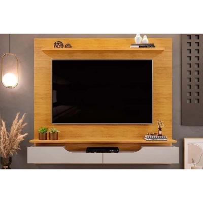 Rack Bancada C/ Painel P/ Tv Até 60 Pol Levi Prateleiras 160x146cm Cedro/bali - Dj Móveis