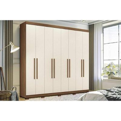 Guarda Roupa 8 Portas E 4 Gavetas C- Pés Master New 8.4 Jatobá-areia - Santos Andirá