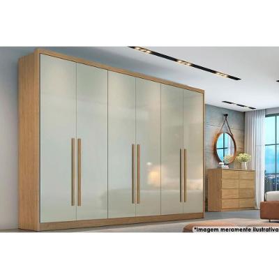 Guarda Roupa 6 Portas E 6 Gavetas Robust-livorno Cumaru-fendi - Novo Horizonte
