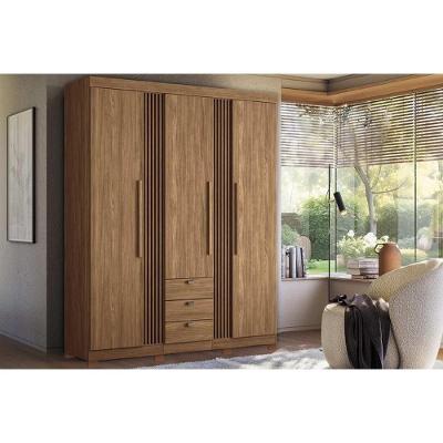 Guarda Roupa 3 Portas E 3 Gavetas C- Pés Aurora 3.3 Jatobá - Santos Andirá
