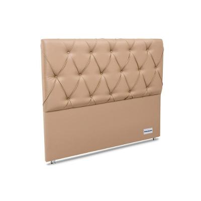 Painel De Cama Box Estofada Murat Facto Clean Queen - Courano Bege - Ortobom
