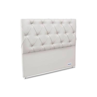 Painel De Cama Box Estofada Murat Facto White Casal - Courano Branco - Ortobom