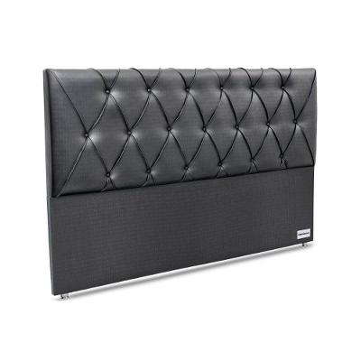 Painel De Cama Box Estofada 195 Murat Facto Gray King 195 - Courano Cinza - Ortobom