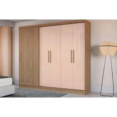 Guarda Roupa 5 Portas E 4 Gavetas C- Pés Cb03n564 Nogueira-macadamia - Kappesberg