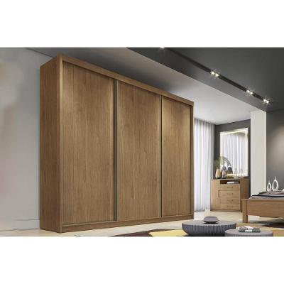 Guarda Roupa 3 Portas De Correr E 6 Gavetas Diamond-londres Cumaru - Novo Horizonte