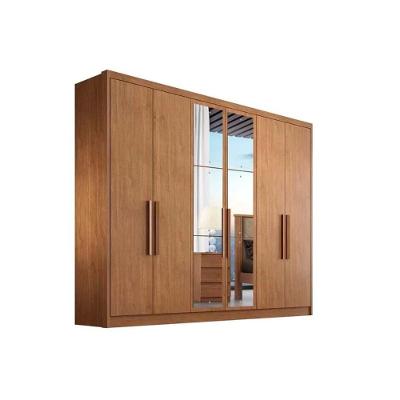 Guarda Roupa 6 Portas (2 C- Espelho) E 4 Gavetas Rizon-linea Cumaru - Novo Horizonte