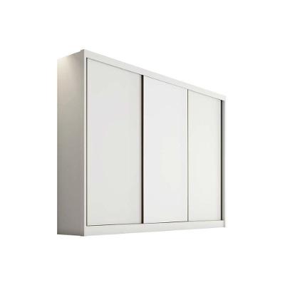 Guarda Roupas 3 Portas De Correr E 4 Gavetas Sollo-logan Branco - Novo Horizonte