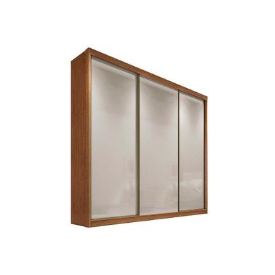 Guarda Roupa 3 Portas De Correr E 8 Gavetas Arezzo-medelim Cumaru-fendi - Novo Horizonte
