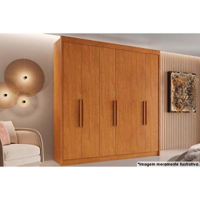 Guarda Roupa 6 Portas E 4 Gavetas Cannes Cinamomo - Conquista