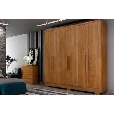 Guarda Roupa 6 Portas E 2 Gavetas C- Pés Milly-veneza Cumaru - Novo Horizonte
