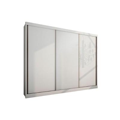 Guarda Roupas 3 Portas De Correr E 6 Gavetas Diamond-londres Plus Branco - Novo Horizonte