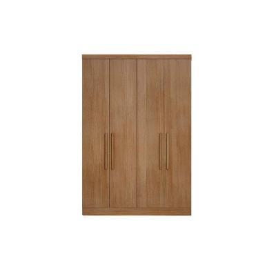 Módulo De Quarto Solteiro Guarda Roupa C- 4 Portas E 3 Gavetas Rizon-linea Cumaru - Novo Horizonte