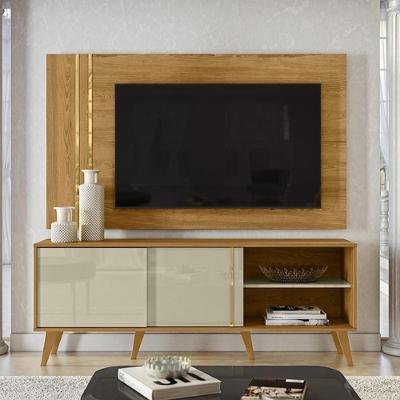 Rack Bancada E Painel Para Tv De 60 Polegadas Cronos Cumaru Opala