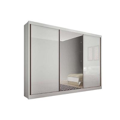 Guarda Roupa 3 Portas (1 C- Espelho) E 4 Gavetas Toulon-sonetto Plus Branco - Novo Horizonte