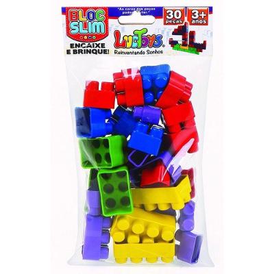 Blocos De Montar Luctoys - 30 Peças