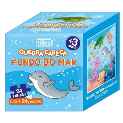Quebra-cabeça Tilibra Pedagógico Fundo Do Mar