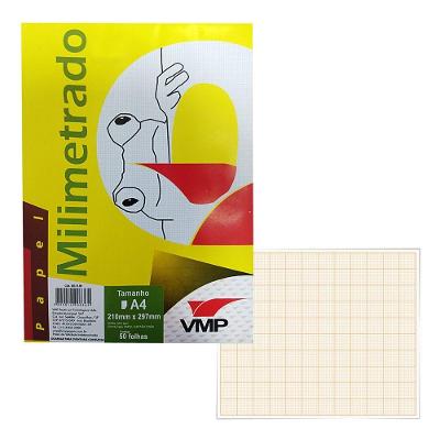 Bloco Milimetrado A4 Vmp - 63gr 50 Folhas