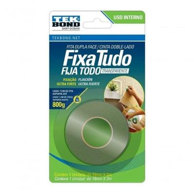 Fita Acrílica Dupla Face Tekbond - 19mmx2m 800g