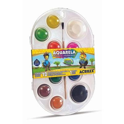 Aquarela Acrilex - 12 Cores