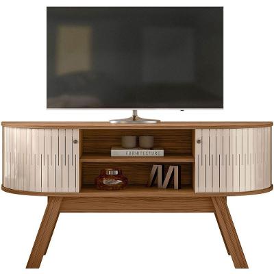 Rack Bancada Atalanta 2 Portas Para Tv De 55 Polegadas Naturale/off White