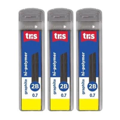 Kit Minas Grafite Tris - 0.7mm 2b C- 36 Minas 2 Tubos