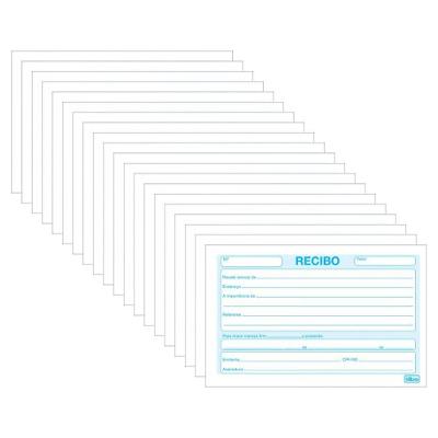 Recibo Comercial S- Canhoto Pequeno Tilibra - 50 Folhas C- 20 Unidades