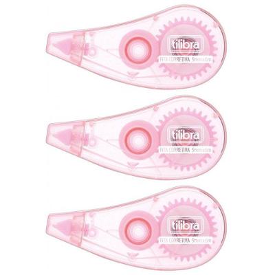 Kit Fita Corretiva Rosa Tilibra - 6mx5mm C- 3 Unidades
