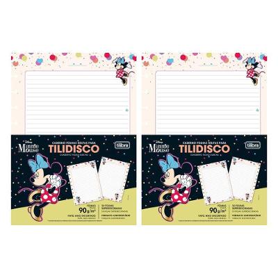 Kit C- 2 Refil Tilidisco Universitário Minnie Tilibra - 90g 50 Folhas