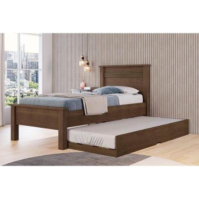 Cama Solteiro Barcelona C/ Auxiliar Cacau - Conquista