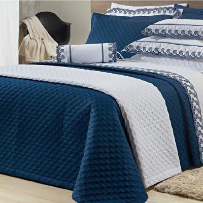 Cobre Leito 200 Fios 2 Peças Reale Azul 88x188cm