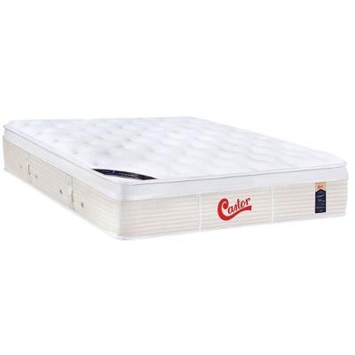 Colchão Casal Espuma Visco Gel Molas Ensacadas Pocket Gold Star Vitagel Euro Pillow (138x188x32) - Castor