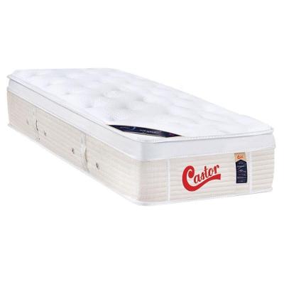 Colchão Solteirão Espuma Visco Gel Molas Ensacadas Pocket Gold Star Vitagel Euro Pillow (96x203x32) - Castor