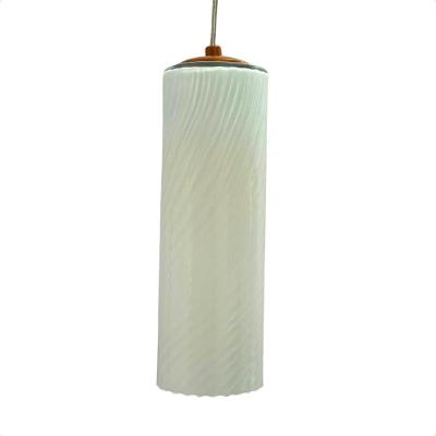 Lustre Pendente Anne Rigato Leitoso E27 Bivolt Taschibra