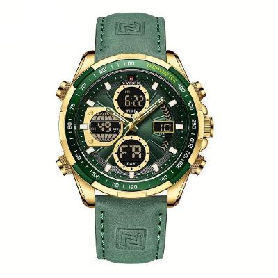 Relógio Esportivo De Luxo À Prova Da Água Com Funções De Data E Cronógrafo Verde Dourado
