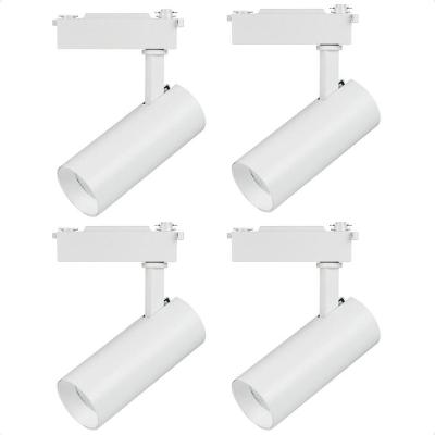 Kit 4 Spot Led Mr16 Para Trilho Eletrificado Branco 110/220v 6500k Frio
