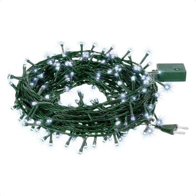 Cordão Luminoso Led Pisca Pisca 8 Funções 100 Leds Taschibra 220v 6500k Frio